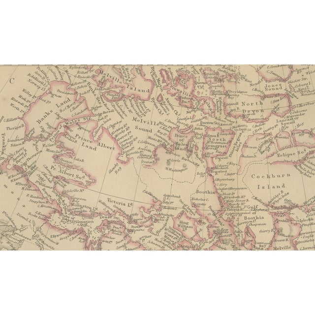 Black Antique Map of British North America, 1860 For Sale - Image 8 of 11