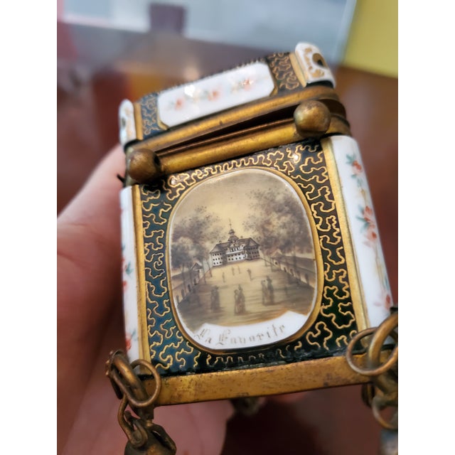 Mid 19th Century Antique Moser Bohemian Glass Overlay Jewel Box Casket For Sale In Boston - Image 6 of 8
