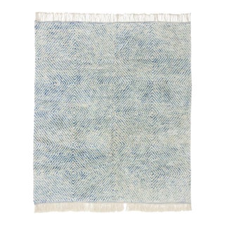 Premium Hand-Knotted Moroccan Wool Rug | 9'10" X 8'8" | One of a Kind For Sale