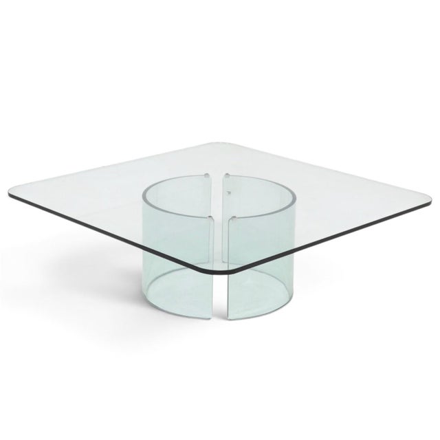 1970s The Art of Transparency: 1970s Vintage Gallotti & Radice Coffee Table For Sale - Image 5 of 12