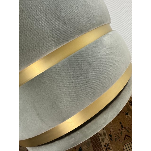 Sophisticated Barrel Back Swivel Chair For Sale In San Francisco - Image 6 of 12