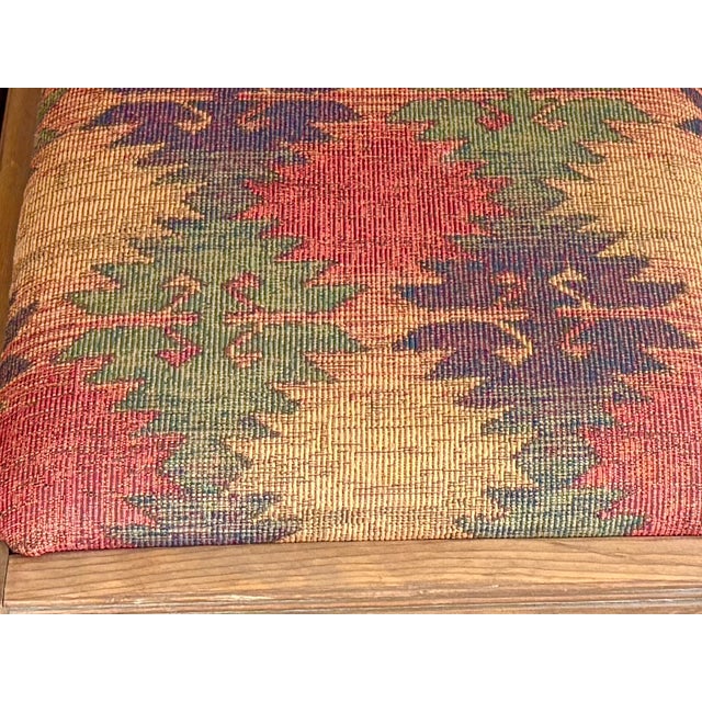 Morewood and Yager Handcrafted Tao Dining Table With 8 Kilim Seats For Sale - Image 4 of 11