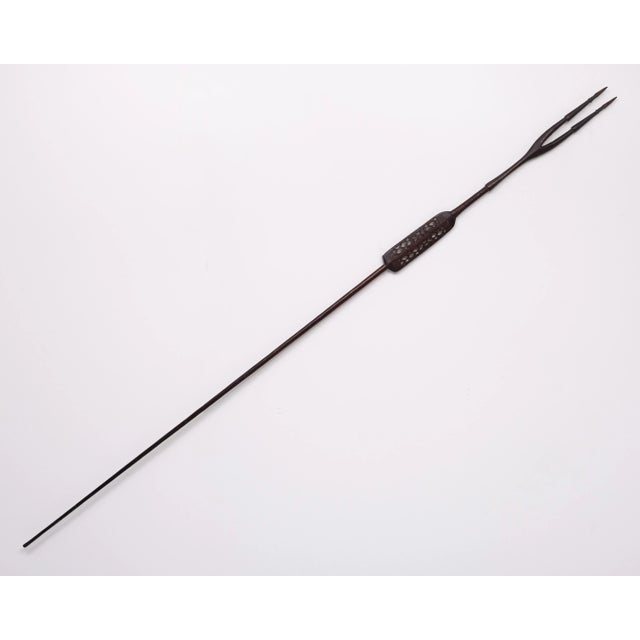 Brown Tribal Art Hardwood Spear, New Guinea, 1950s For Sale - Image 8 of 8