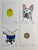 Collect one, collect them all! Ana Inciardi original art prints from former NYC based artist. Olive, Warby Barker Bull...