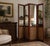 Vintage Maitland-Smith Hand Made Three-Panel Mirrored Woven Room Divider Screen For Sale - Image 6 of 11