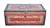 Chinese Export period red leather and camphor wood trunk, brass bound with a hand painted floral decoration border, In...