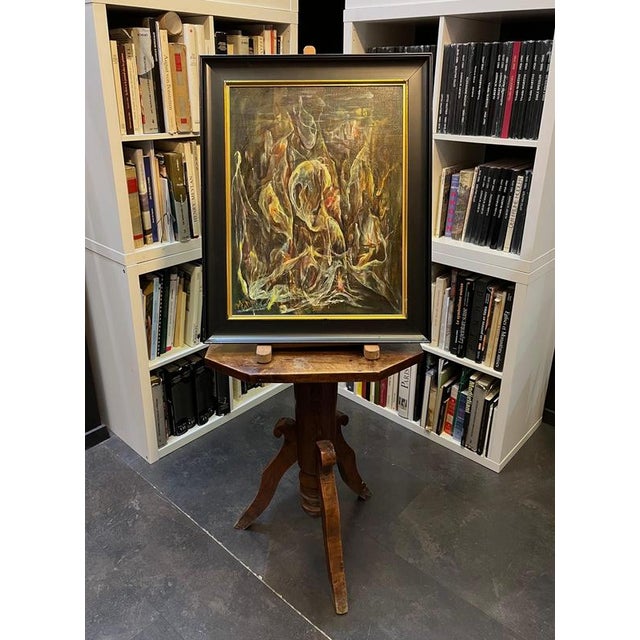 Vivaldo Martini, Abstract Composition No. 5, Oil on Canvas For Sale - Image 10 of 12