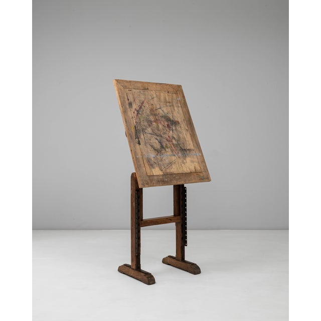 20th Century French Wooden Artist's Easel with Adjustable Tilt For Sale In Greensboro - Image 6 of 18
