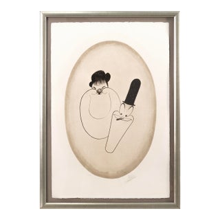Al Hirschfeld - Laurel and Hardy, 1975 Signed Lithograph 57/150 Caricature For Sale