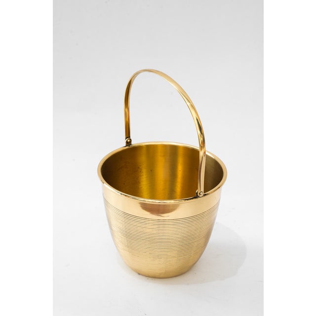 Ice bucket brass vienna around 1920s Polished and stove enameled