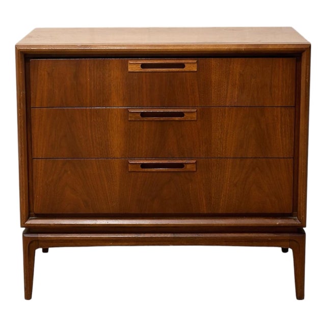 Mid 20th Century Lowboy 3 Drawer Chest of Drawers For Sale