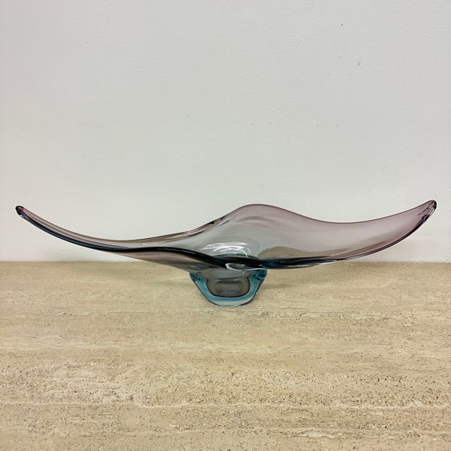 Glass Murano Sommerso Glass Bowl, 1960s For Sale - Image 7 of 18