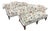 Vintage Hickory Chair Chinese Chippendale Floral Upholsterered Camelback Sofas - A Pair For Sale