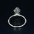 Early 21st Century 3ct Lab-Grown Moval Diamond Solitaire Engagement Ring in 14k Yellow Gold Size 8 For Sale - Image 5 of 8