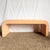 Post Modern Peach Velvet Fabric Waterfall Bench For Sale - Image 10 of 12