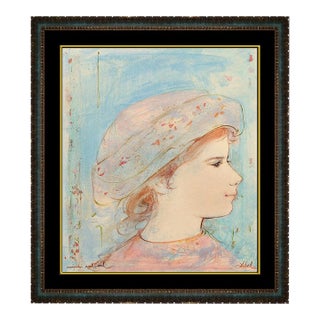 Mid 20th Century Dignified Adolescence, Edna Hibel For Sale