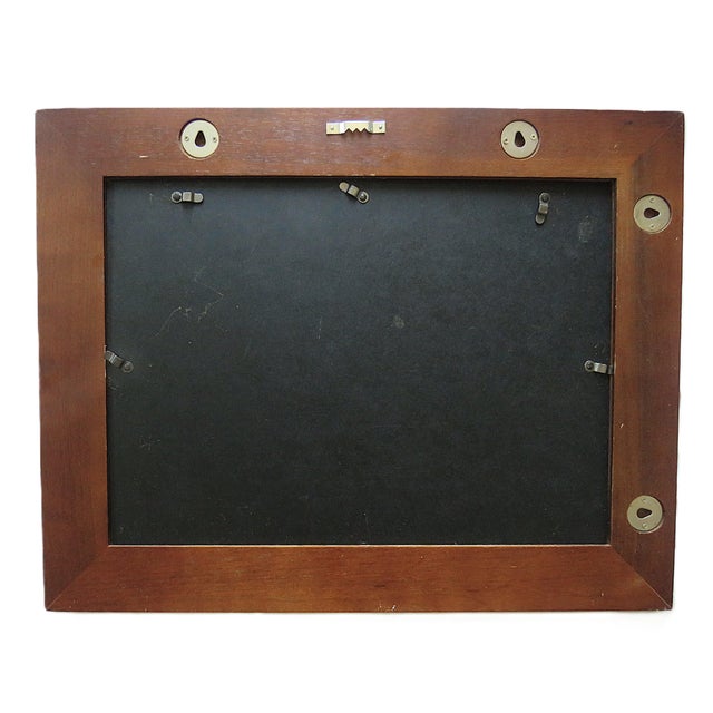 Mid-Century Modern Vintage Wood Picture Frame Fits 10 1/2" X 14 1/2" Rabbet Opening Arts & Crafts Style For Sale - Image 3 of 3