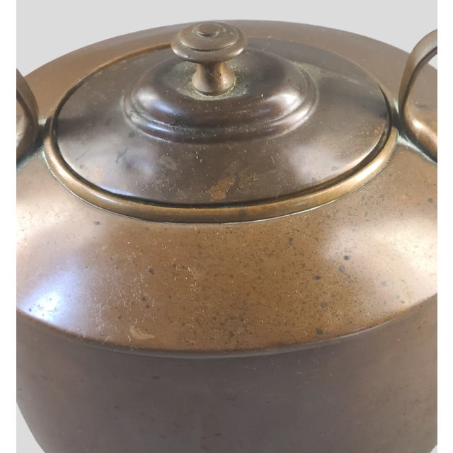 Metal Antique English George III Copper Kettle Pot 1800s For Sale - Image 7 of 12