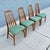 Koefoeds Hornslet Vintage Danish Modern Slat Back "Eva" Dining Chairs in Teak Attributed to Niels Koefoed For Sale - Image 4 of 11