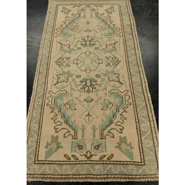 Turkish Mini Rug Oriental Hand Knotted Vintage Rug 1'9" x 3'7" #21073 Explore a curated collection of hallway runners,...