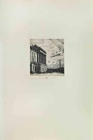 Charles Meryon, Ministère de la Marine, Etching, 1870s