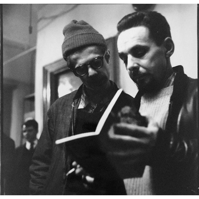 Fred McDarrah, Signed Silver Gelatin Photograph Peter Orlovsky, Herbert Huncke Beatnik Photo For Sale