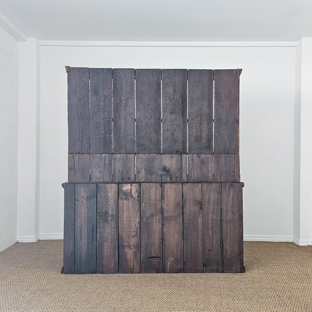Antique Pine Cupboard & Open Plate Rack For Sale - Image 17 of 17