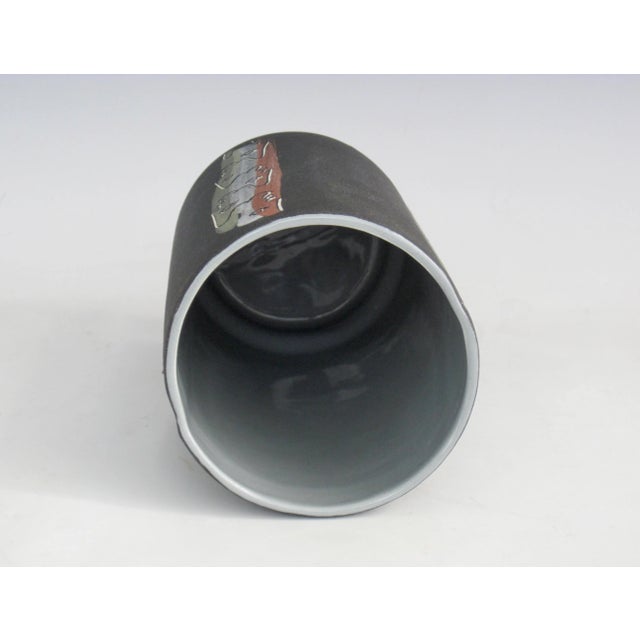 1950s Charles and Alice Smith Chalice California Pottery Vase For Sale - Image 11 of 13