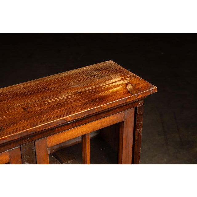 Early 20th Century Mission-Style Display Case With Glass Doors For Sale - Image 10 of 13