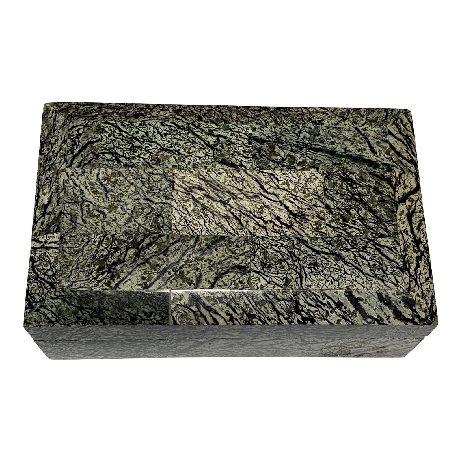 Keepsake Stone Tessellated Box | Chairish
