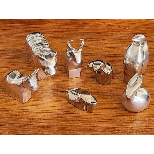 Metal 1980s Dansk Silverplated Donkey Paperweight Figurine Designed by Gunnar Cyrén For Sale - Image 7 of 10