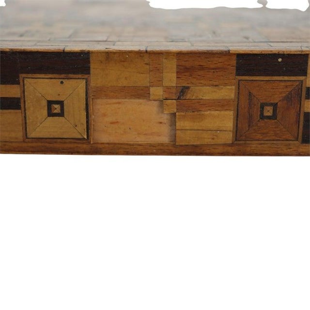Folk Art Game Board With Intricate Parquetry Work C1900 For Sale - Image 6 of 6