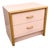 Postmodern Pink Gloss Laminate and Oak Nightstand For Sale