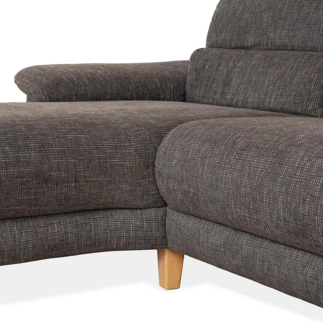 Gray Grey Fabric Corner Sofa from Musterring For Sale - Image 8 of 15