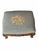 1940s Vintage French Country Louis v Style Carved Wooc Needlepoint Footstool Ottoman Nailhead Detail For Sale - Image 5 of 5