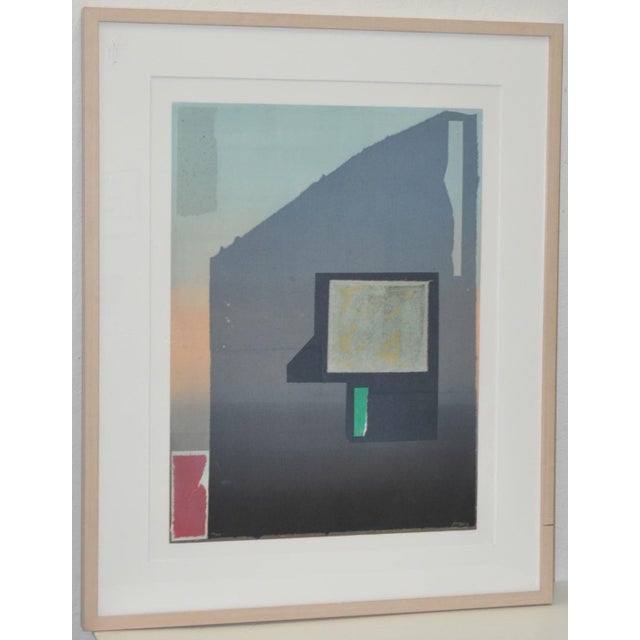 Lithographs "California & Osaka" by Listed Artist Robert Inman 20th C. - a Pair For Sale - Image 4 of 7