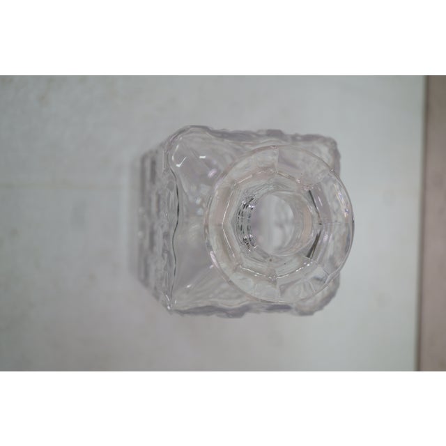 Vintage American Cut Crystal Liquor Wine Bar Bottle Decanter For Sale - Image 11 of 14