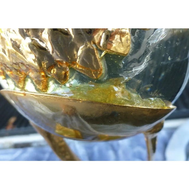 1970s Italian Franco Lapini Gold Gilt Bird Figurines - a Pair For Sale - Image 10 of 11