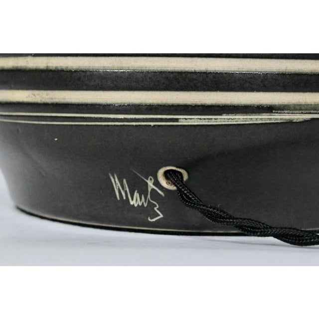 Wood 1950s Jane & Gordon Martz for Marshall Studios Banded Table Lamp For Sale - Image 7 of 13