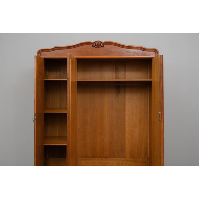 Art Nouveau Wardrobe in Walnut For Sale - Image 18 of 18
