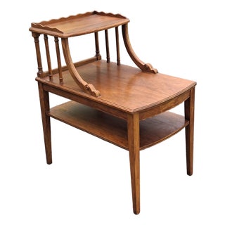 Mersman Three Tier Mahogany Side Table, Circa 1940s For Sale