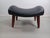 Mid-Century Modern Fully Restored Danish Ottoman in Teak and Black Leather, 1960s For Sale - Image 3 of 7
