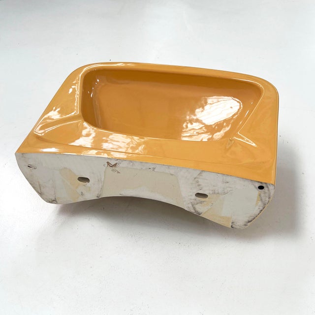 Vintage Round Mustard Sink from Keramag Keravit, 1980s For Sale - Image 10 of 11