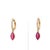 Metal 1.02 Cts Natural ruby earring in 18k gold For Sale - Image 7 of 18