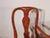 French Antique Baker 1950s French Red Chinoiserie Leather Top Writing Desk & Arm Chairs For Sale - Image 3 of 16
