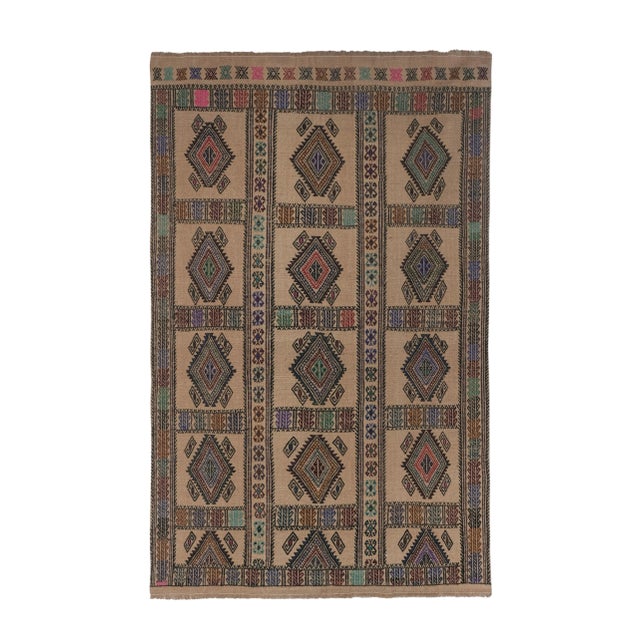 1960s Turkish Camel Kilim Rug For Sale - Image 13 of 13