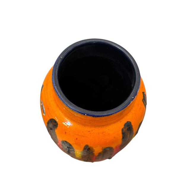 Brutalist Large West German Brutalist Vase from Scheurich Keramik, 1970s For Sale - Image 3 of 8