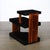 Art Deco Machine Age Three-Tier Black Lacquer & Walnut Side Table For Sale - Image 10 of 14