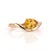 Bring a sparkle of sunshine to your day with this radiant, pear-cut Citrine ring. The sunny, golden-yellow gemstone...