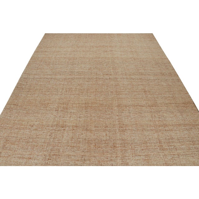 Textile Rug & Kilim’s Contemporary Jute Kilim in Beige-Brown For Sale - Image 7 of 7